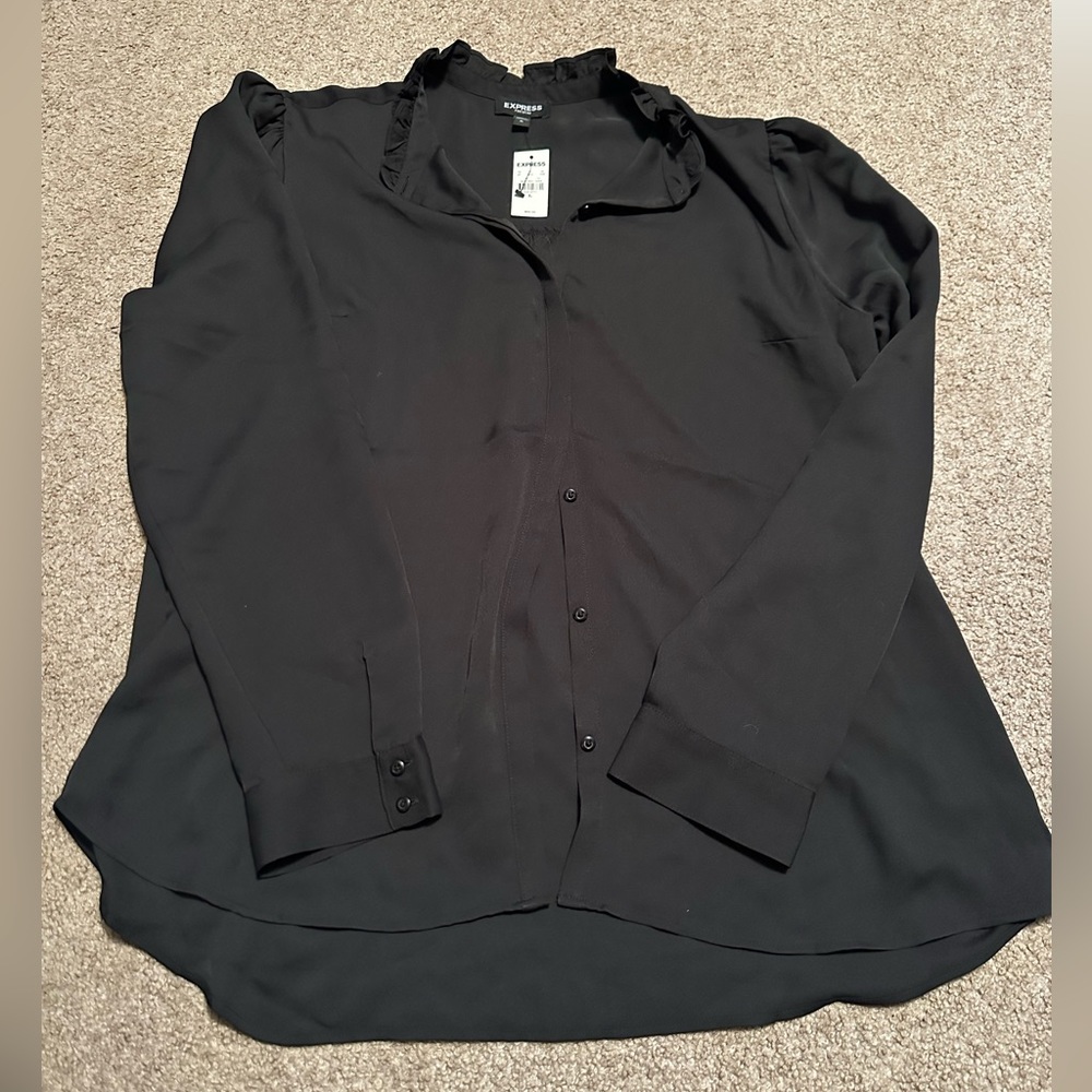 Express Button Down Blouse